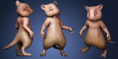 3D model European hamster (STL)